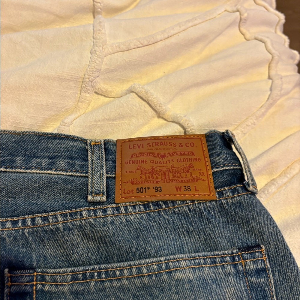 Men's Blue Denim jorts - Picture 3 of 7